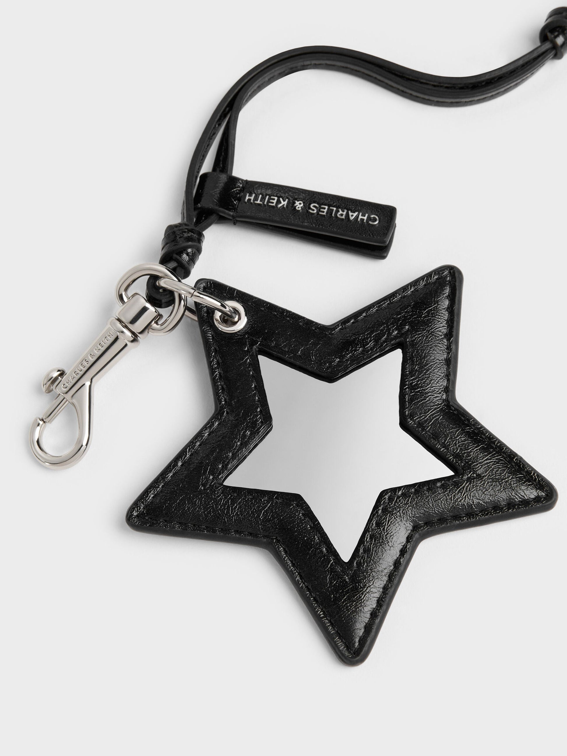Noane Star Mirror Charm - Noir | CHARLES & KEITH