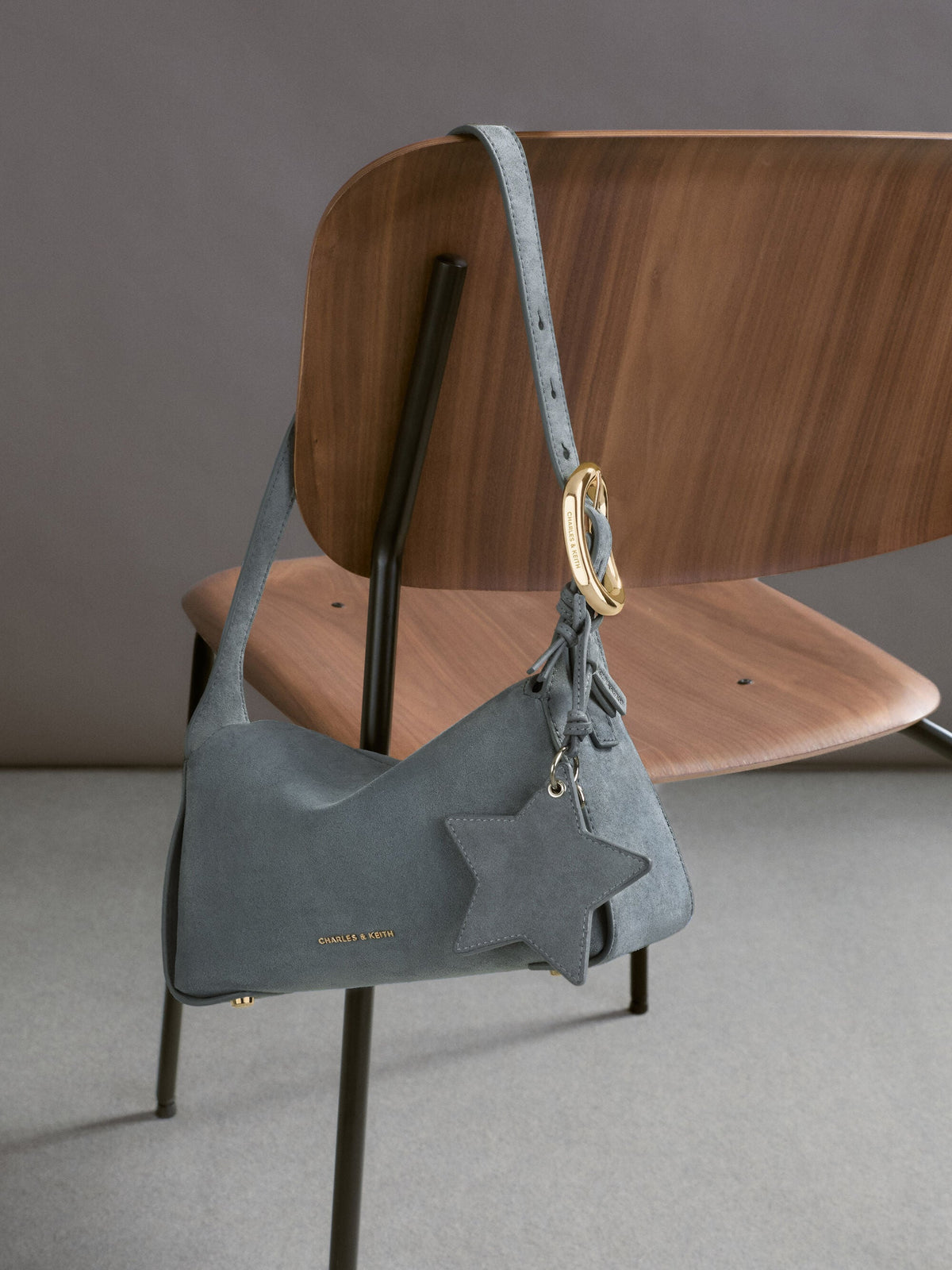 Noane Star Mirror Charm - Smoky Blue | CHARLES & KEITH
