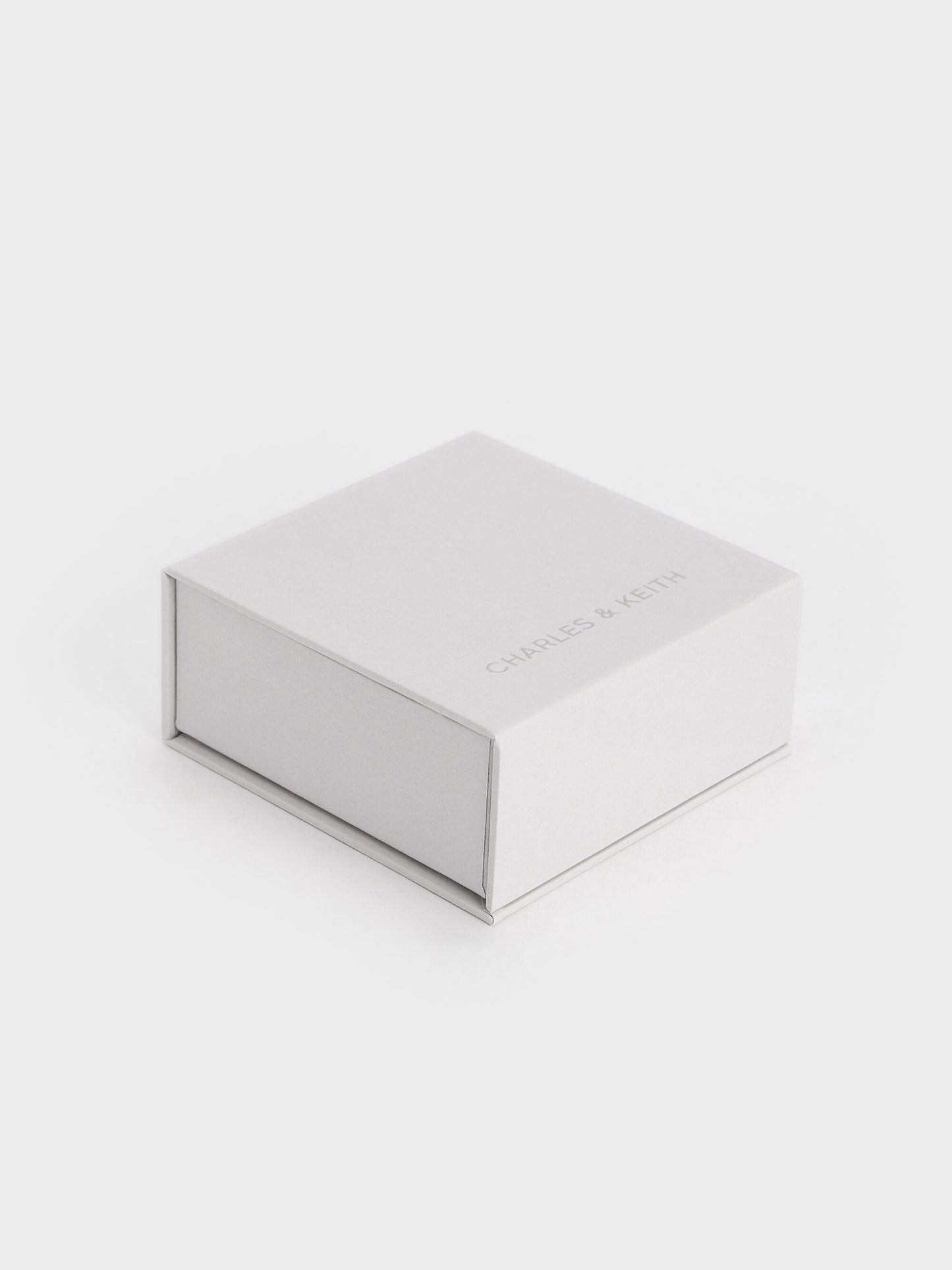 Metallic Heart Beaded Charm - Silver | CHARLES & KEITH