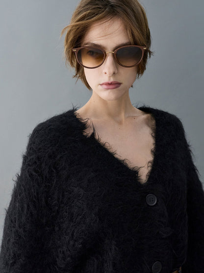 Minnow Metal-Rim Round Sunglasses - Pecan Brown | CHARLES & KEITH
