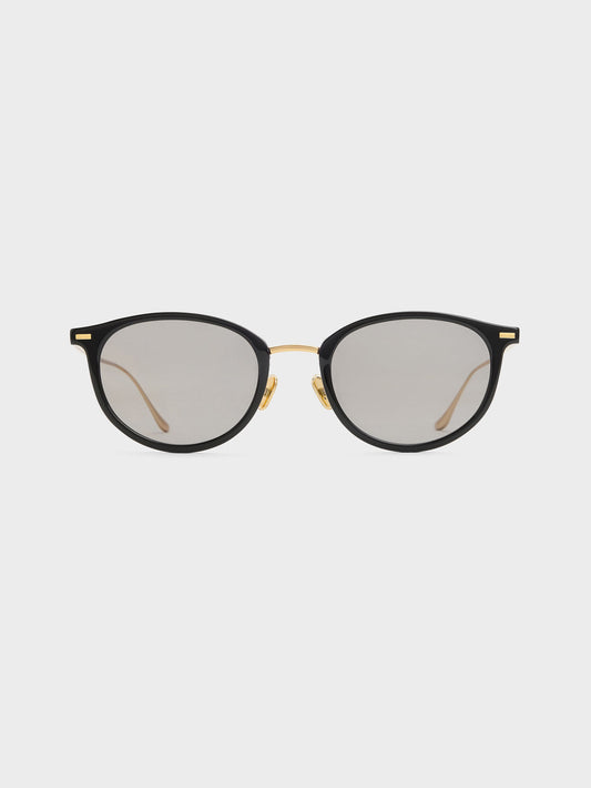 Minnow Metal-Rim Round Sunglasses - Black | CHARLES & KEITH