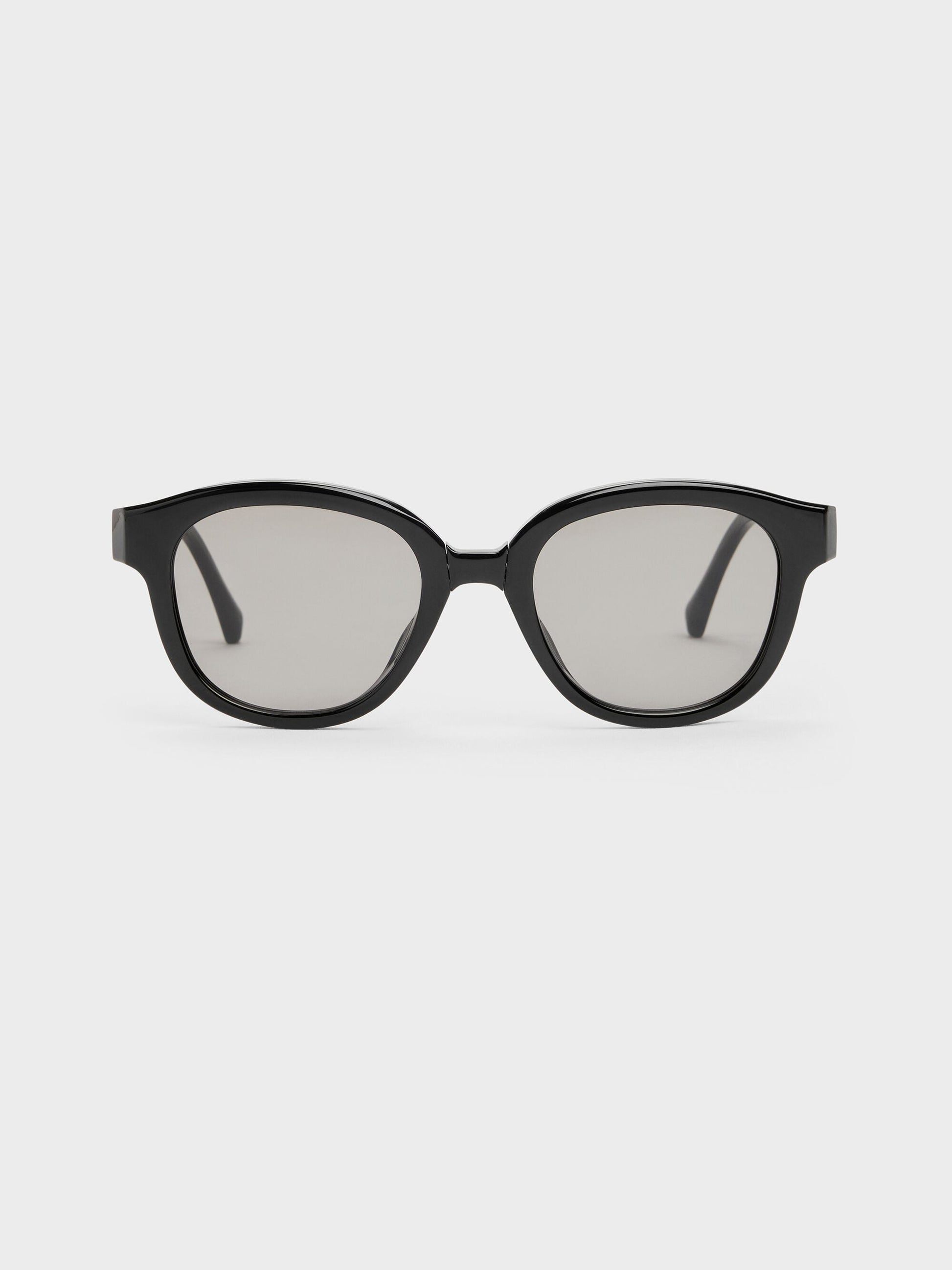 Brea Round Sunglasses - Black | CHARLES & KEITH