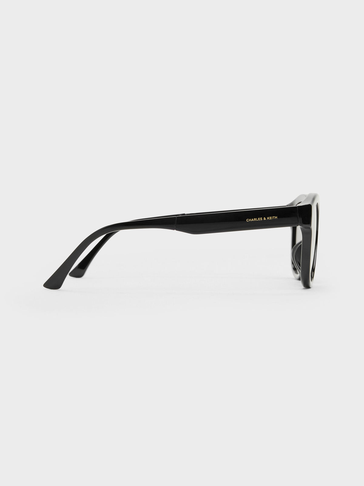 Brea Round Sunglasses - Black | CHARLES & KEITH