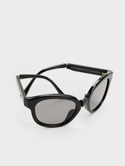Brea Round Sunglasses - Black | CHARLES & KEITH