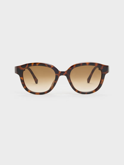 Brea Round Sunglasses - T. Shell | CHARLES & KEITH