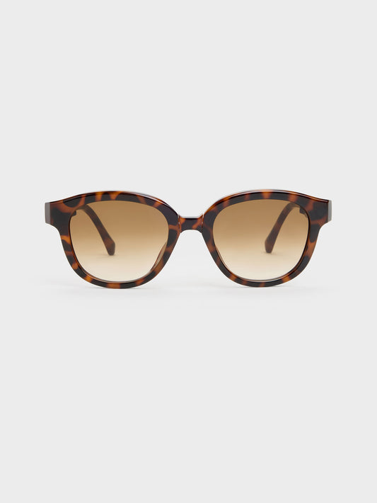 Brea Round Sunglasses - T. Shell | CHARLES & KEITH