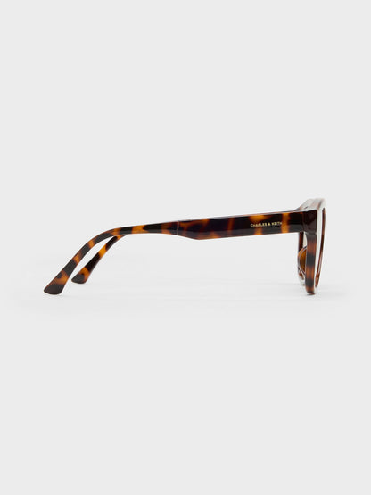 Brea Round Sunglasses - T. Shell | CHARLES & KEITH