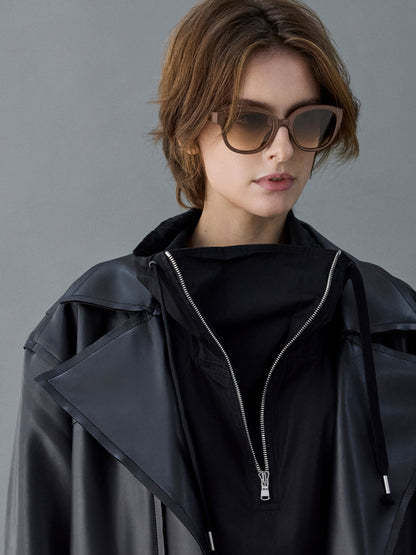 Brea Round Sunglasses - Pecan Brown | CHARLES & KEITH