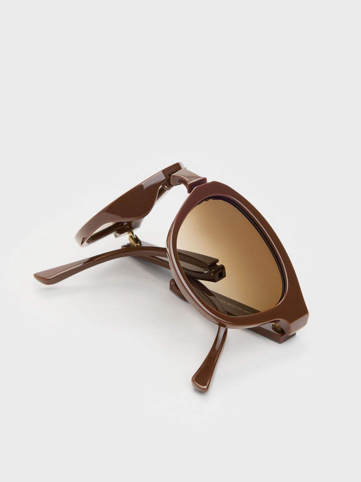 Brea Round Sunglasses - Pecan Brown | CHARLES & KEITH