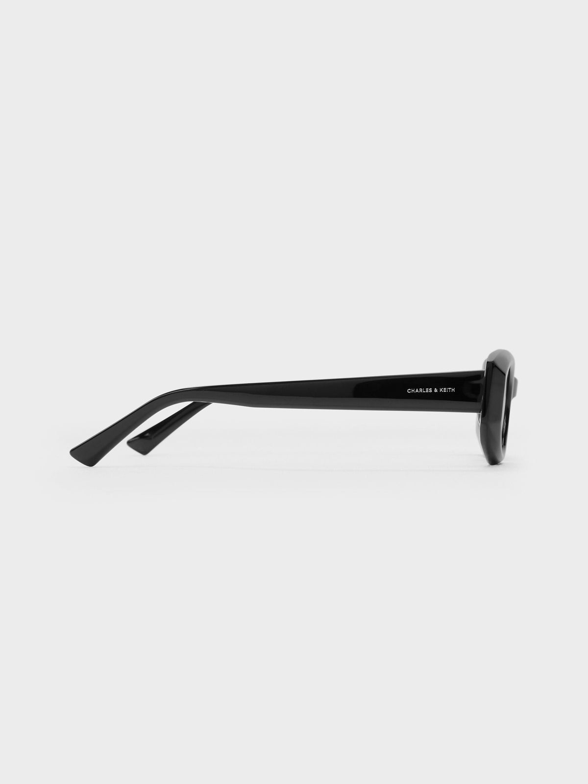 Aubrey Oval Sunglasses - Noir | CHARLES & KEITH