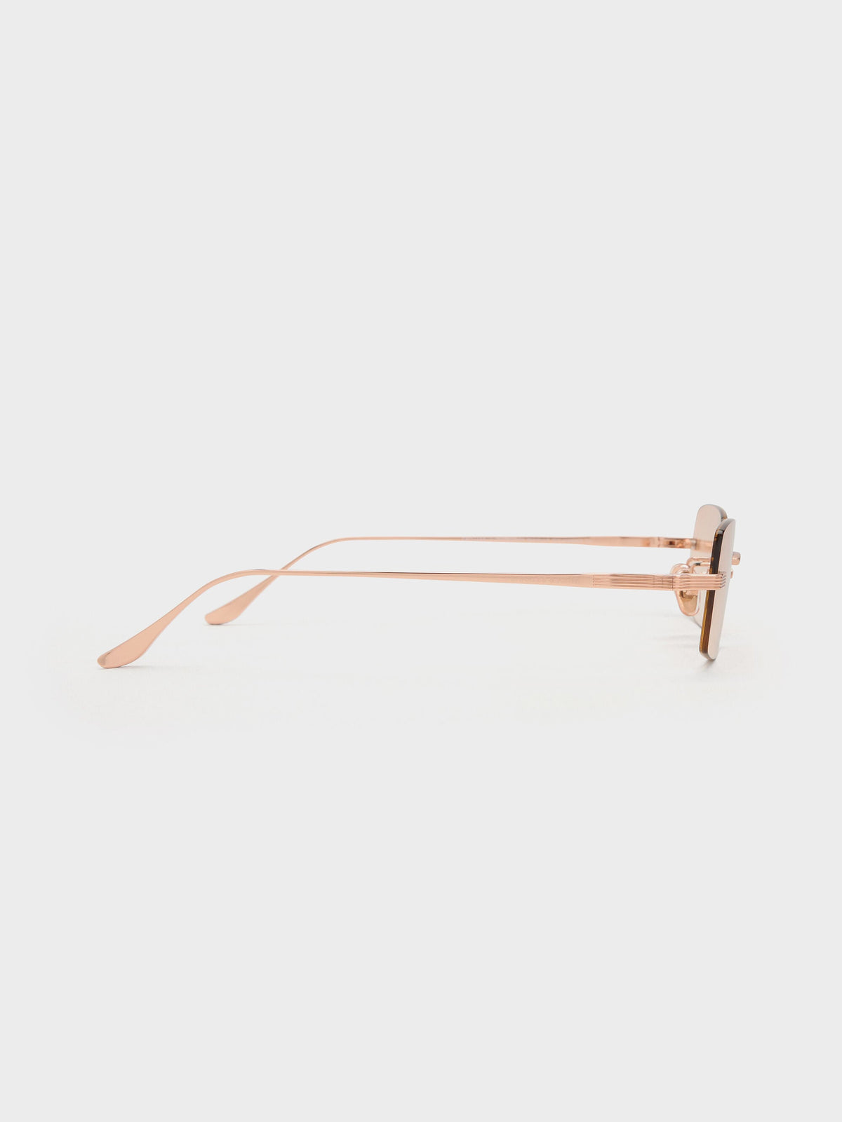 Easton Rimless Rectangular Sunglasses - Rose Gold | CHARLES & KEITH