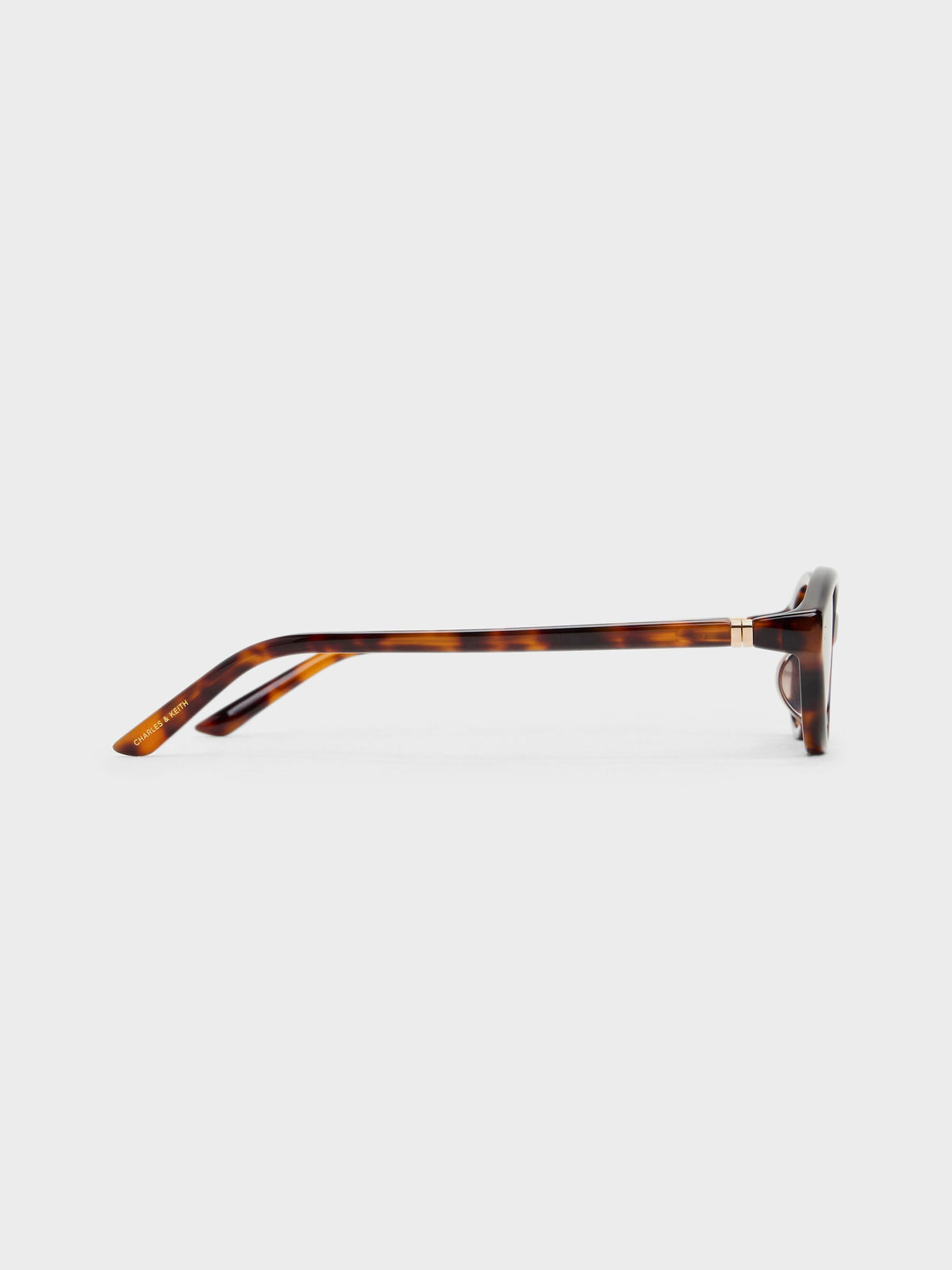 Pecola Oval Sunglasses - T. Shell | CHARLES & KEITH