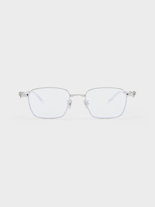 Paige Clear Rectangular Sunglasses - Silver | CHARLES & KEITH