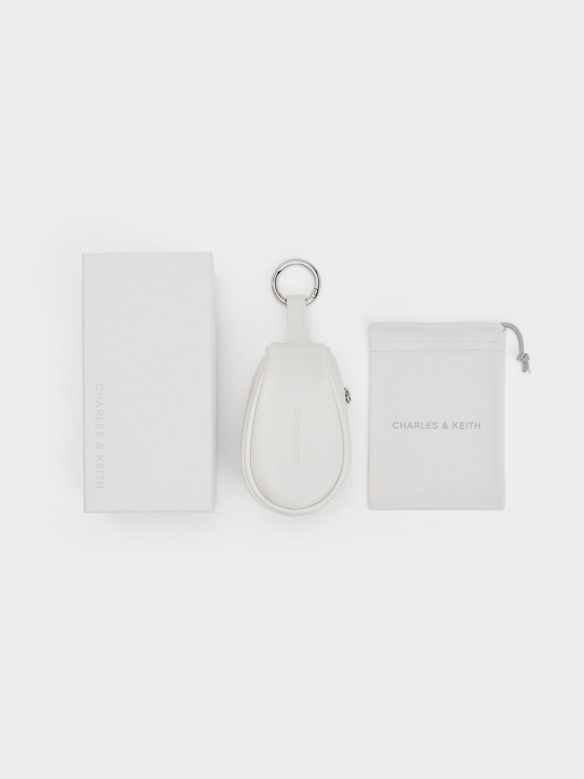 Paige Clear Rectangular Sunglasses - Silver | CHARLES & KEITH