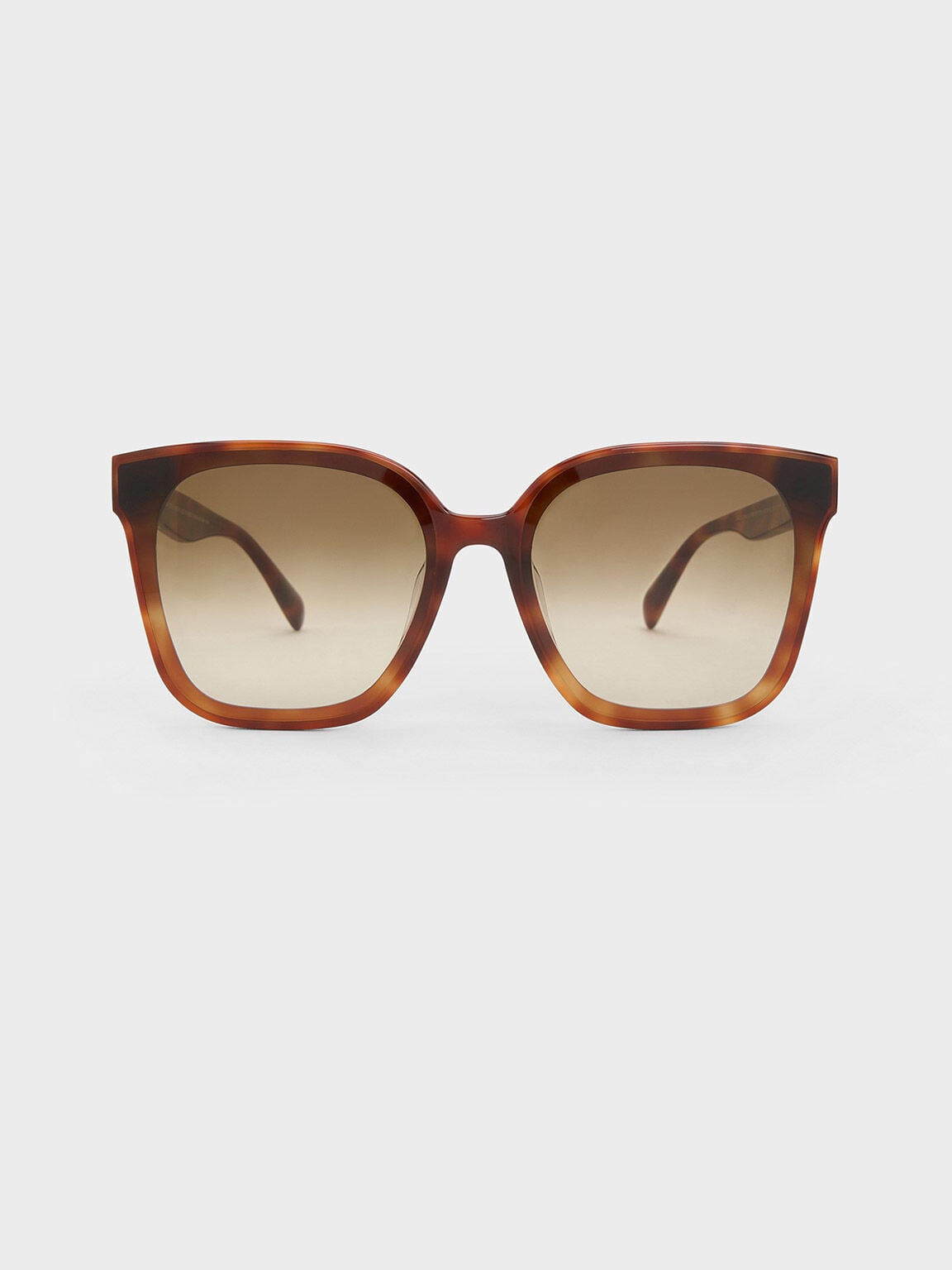 Gabine Tortoiseshell Oversized Butterfly Sunglasses - T. Shell | CHARLES & KEITH
