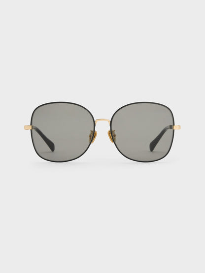 Ivette Butterfly Sunglasses - Black | CHARLES & KEITH