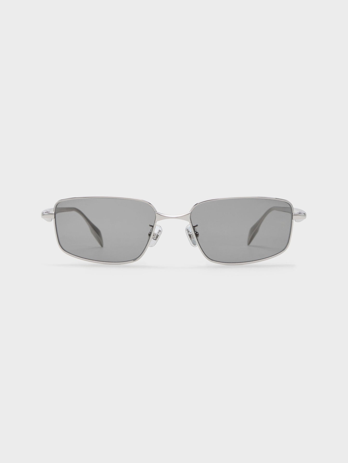 Celestia Rectangular Sunglasses - Silver | CHARLES & KEITH