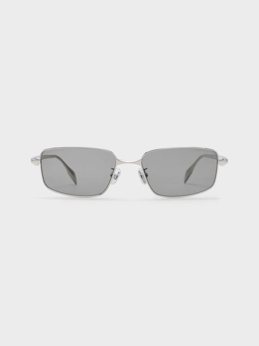 Celestia Rectangular Sunglasses - Silver | CHARLES & KEITH