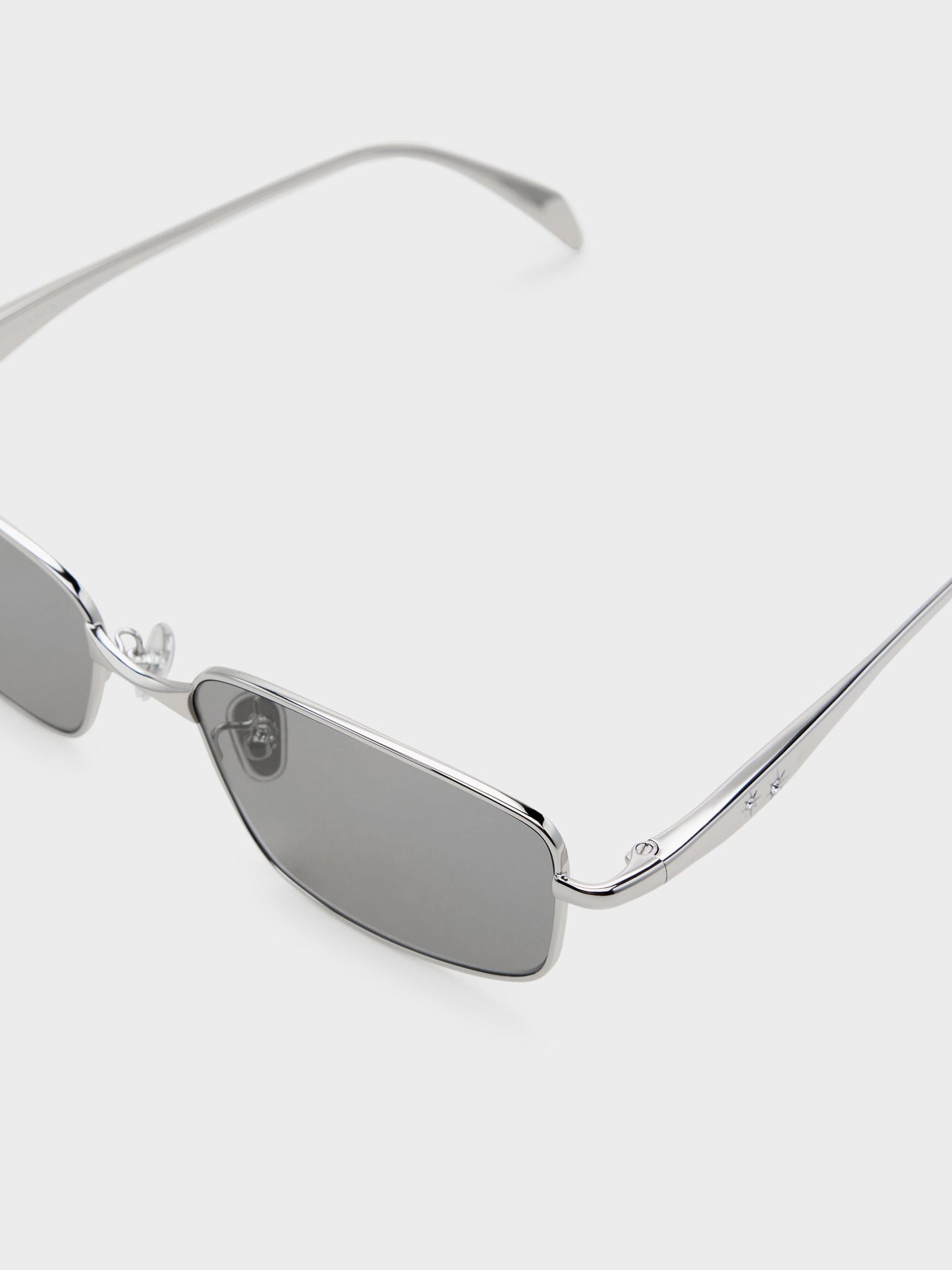 Celestia Rectangular Sunglasses - Silver | CHARLES & KEITH