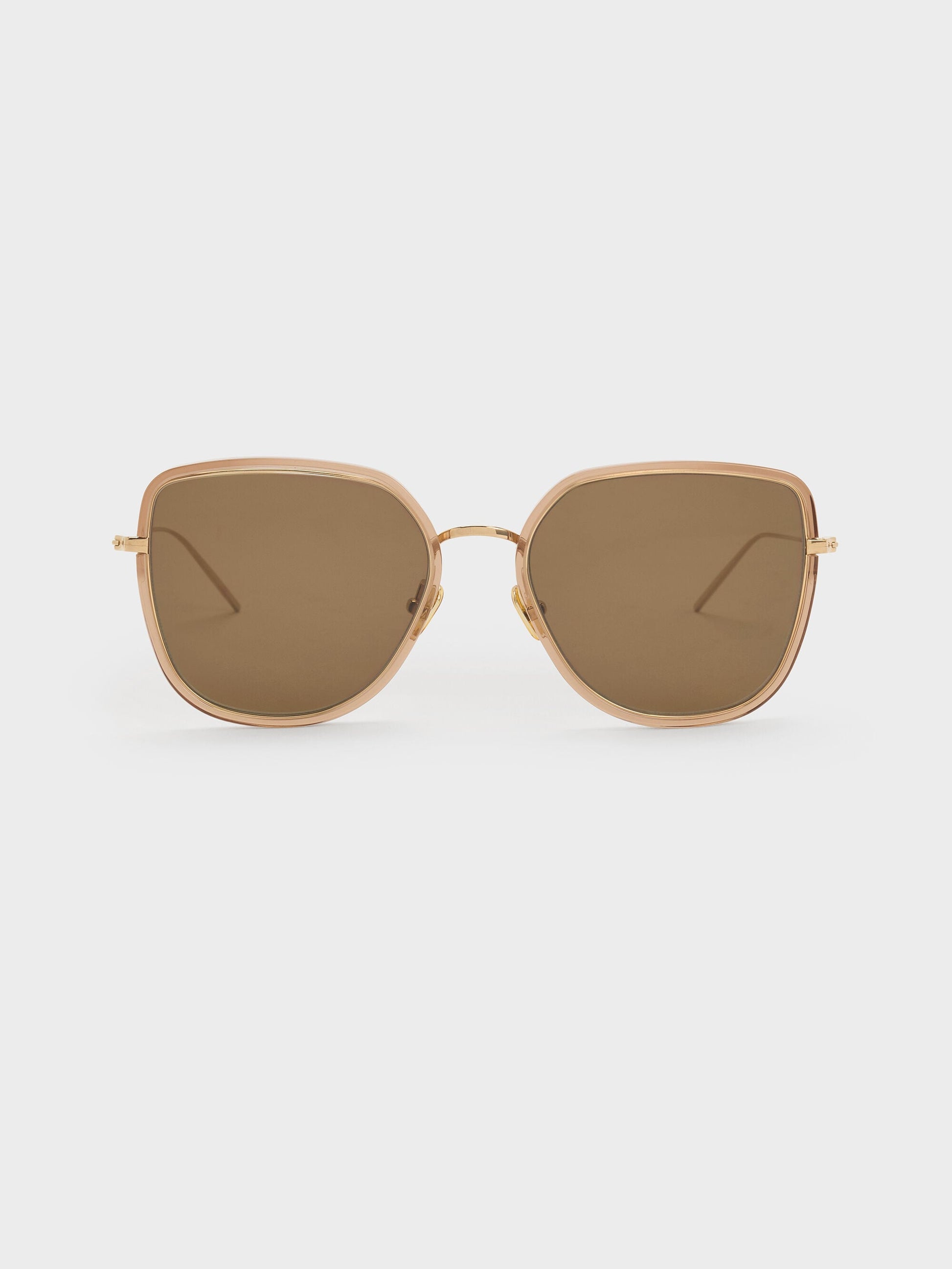 Lisbeth Butterfly Sunglasses - Chestnut Brown | CHARLES & KEITH