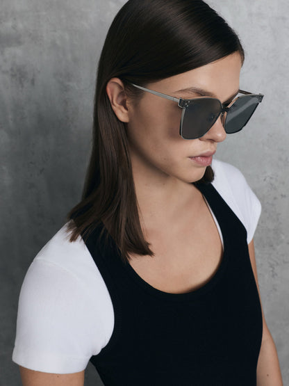 Ginny Butterfly Sunglasses - Silver | CHARLES & KEITH