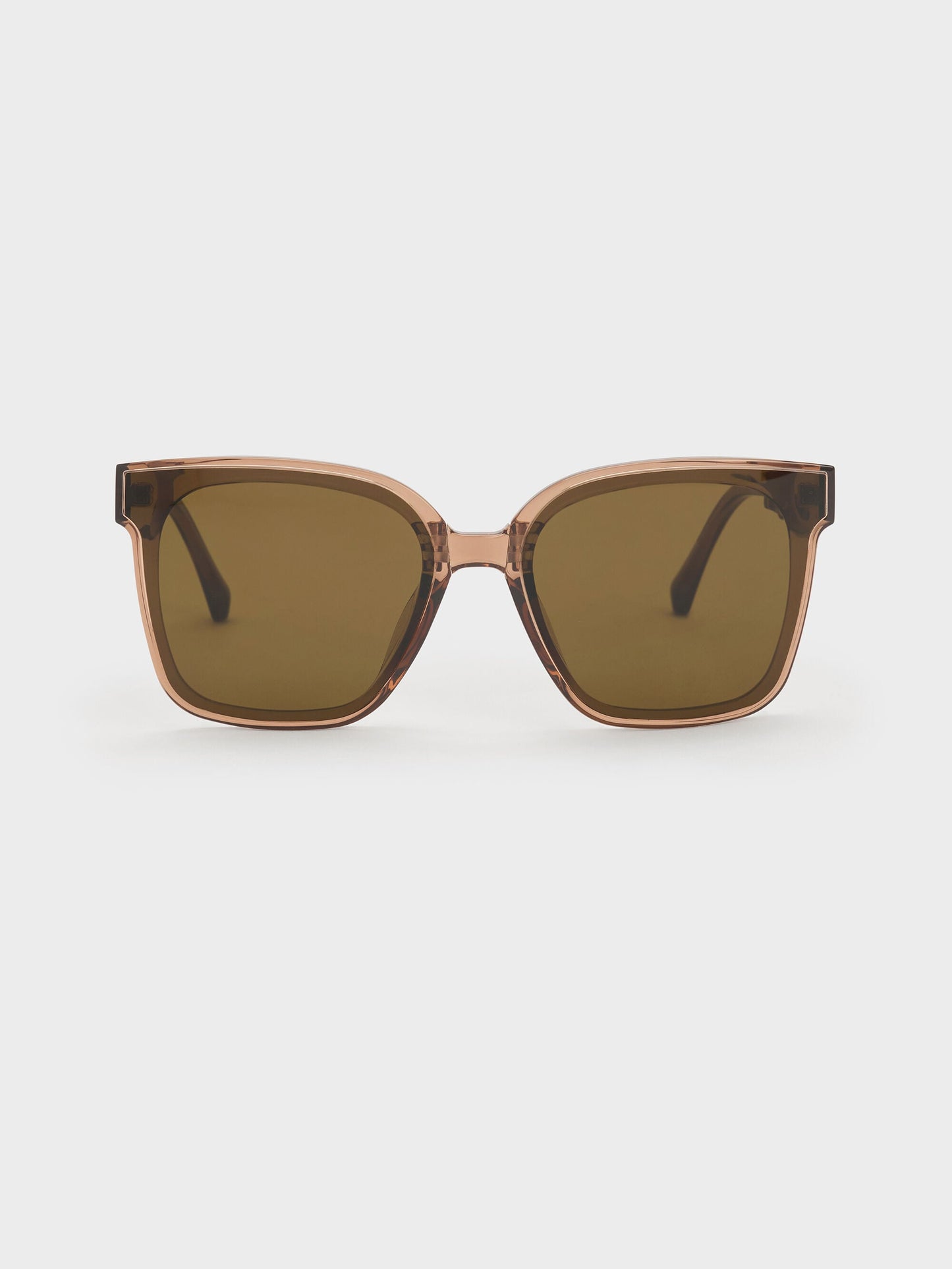 Brea Foldable Sunglasses - Chestnut Brown | CHARLES & KEITH