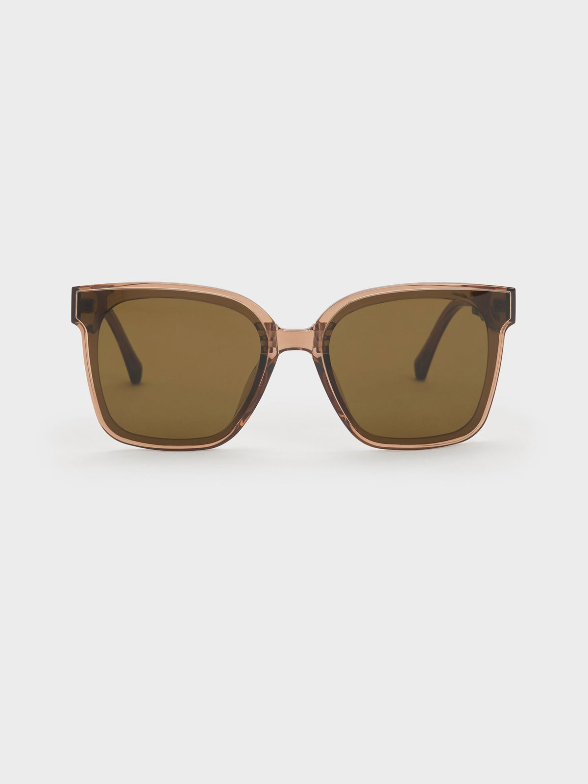 Brea Foldable Sunglasses - Chestnut Brown | CHARLES & KEITH
