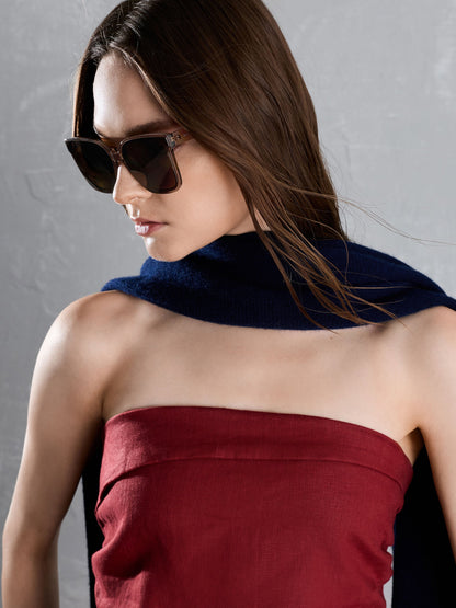 Brea Foldable Sunglasses - Chestnut Brown | CHARLES & KEITH