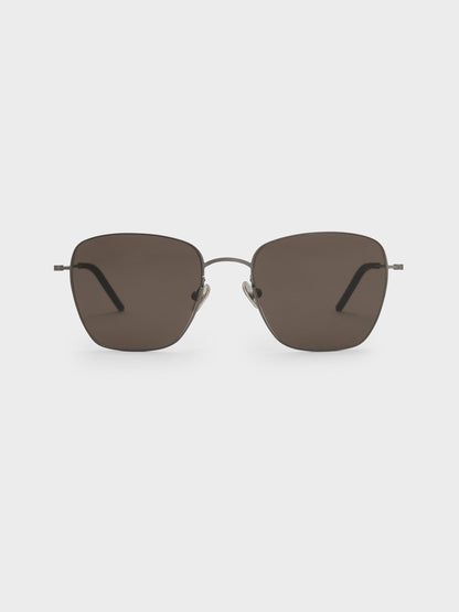 Miranda Square Sunglasses - Black | CHARLES & KEITH
