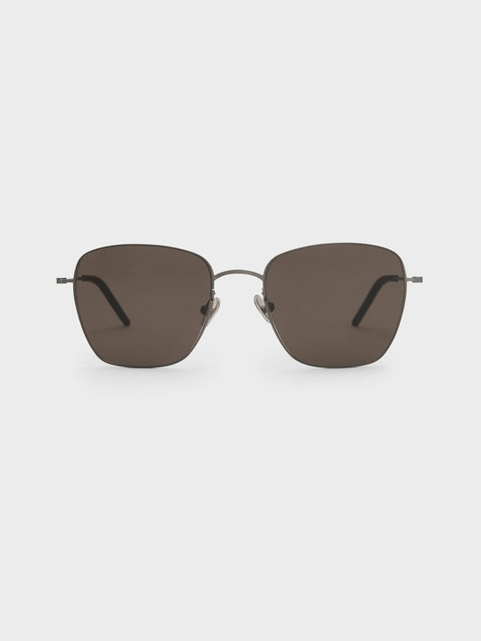 Miranda Square Sunglasses - Black | CHARLES & KEITH