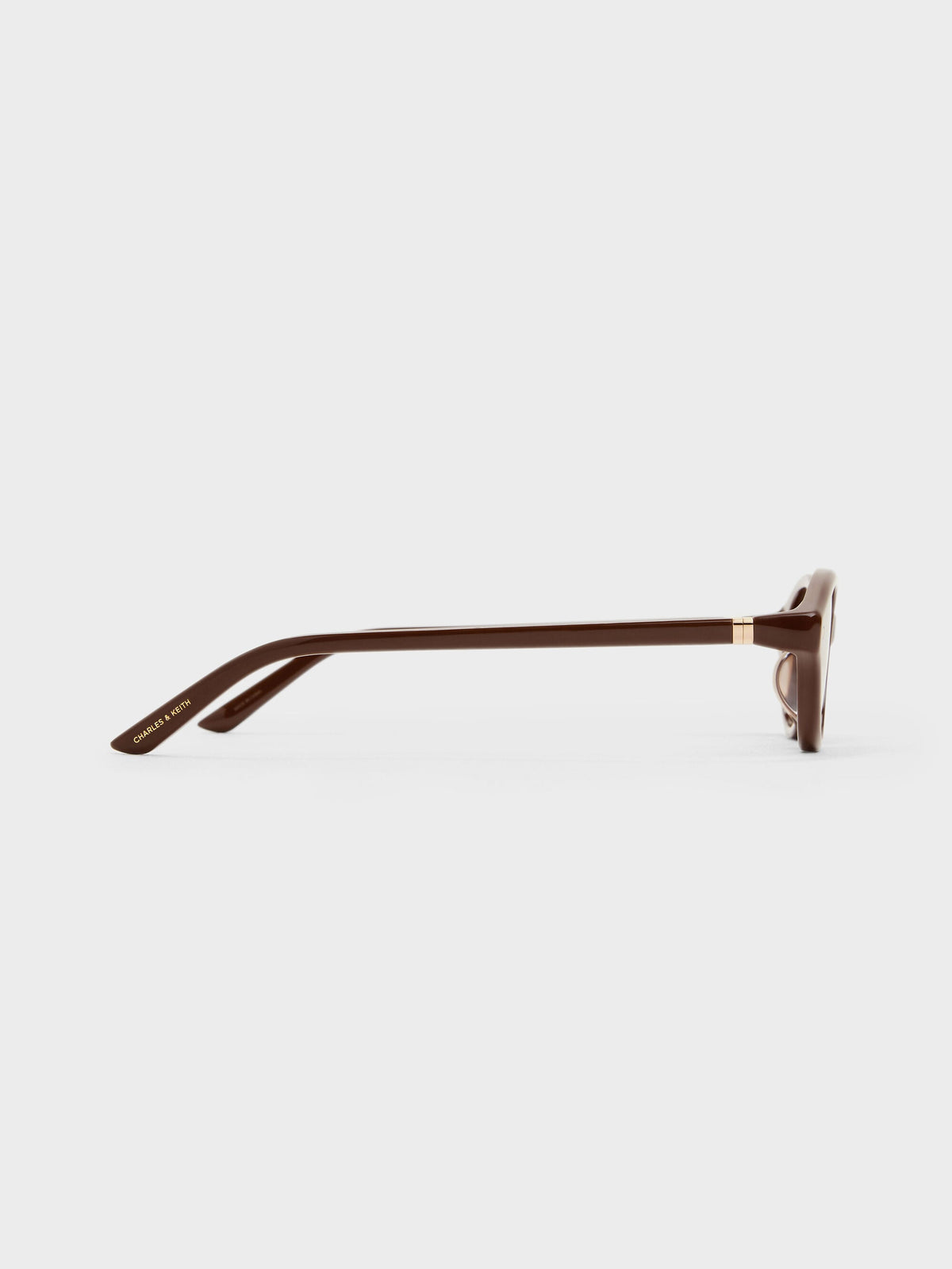 Pecola Oval Sunglasses - Pecan Brown | CHARLES & KEITH
