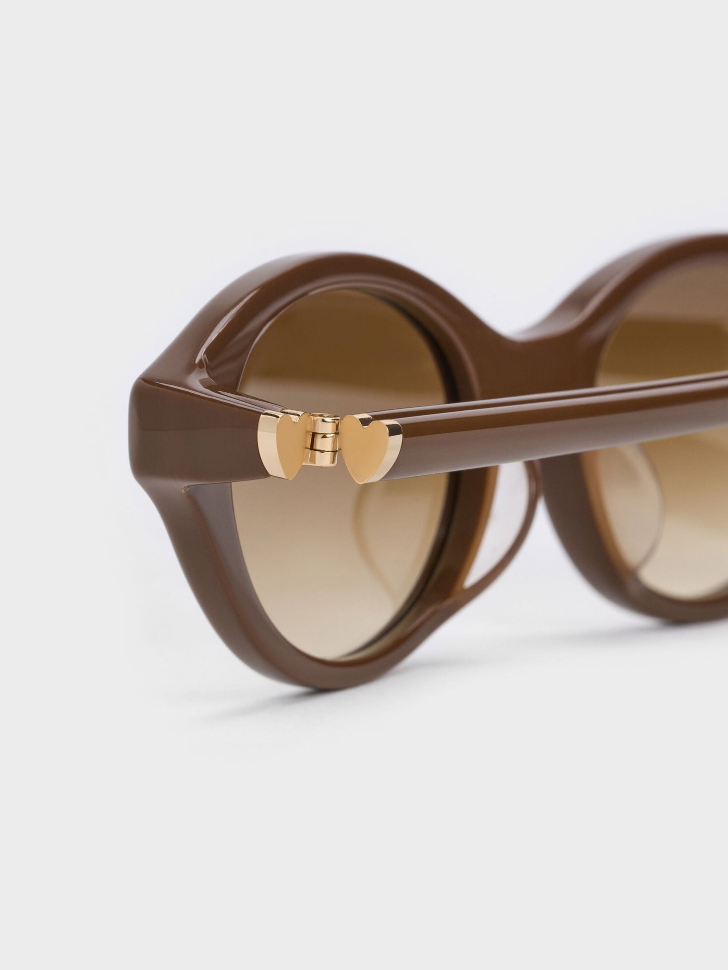 Pecola Oval Sunglasses - Pecan Brown | CHARLES & KEITH