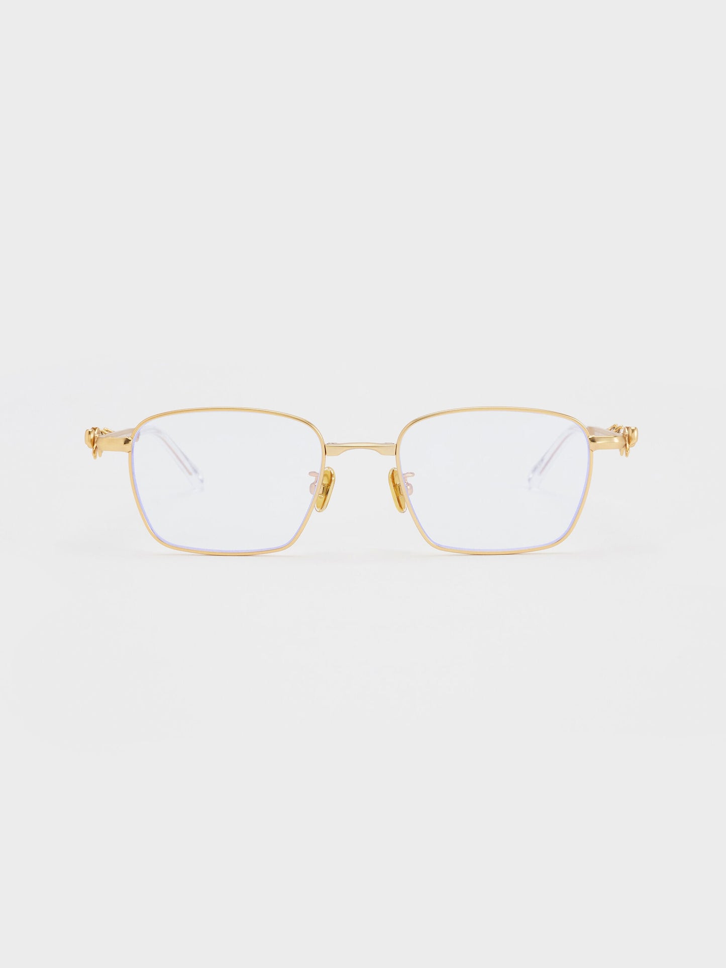 Paige Clear Rectangular Sunglasses - Brush Gold | CHARLES & KEITH