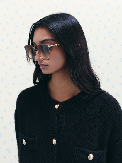 Ophelia Square Sunglasses - Brown | CHARLES & KEITH