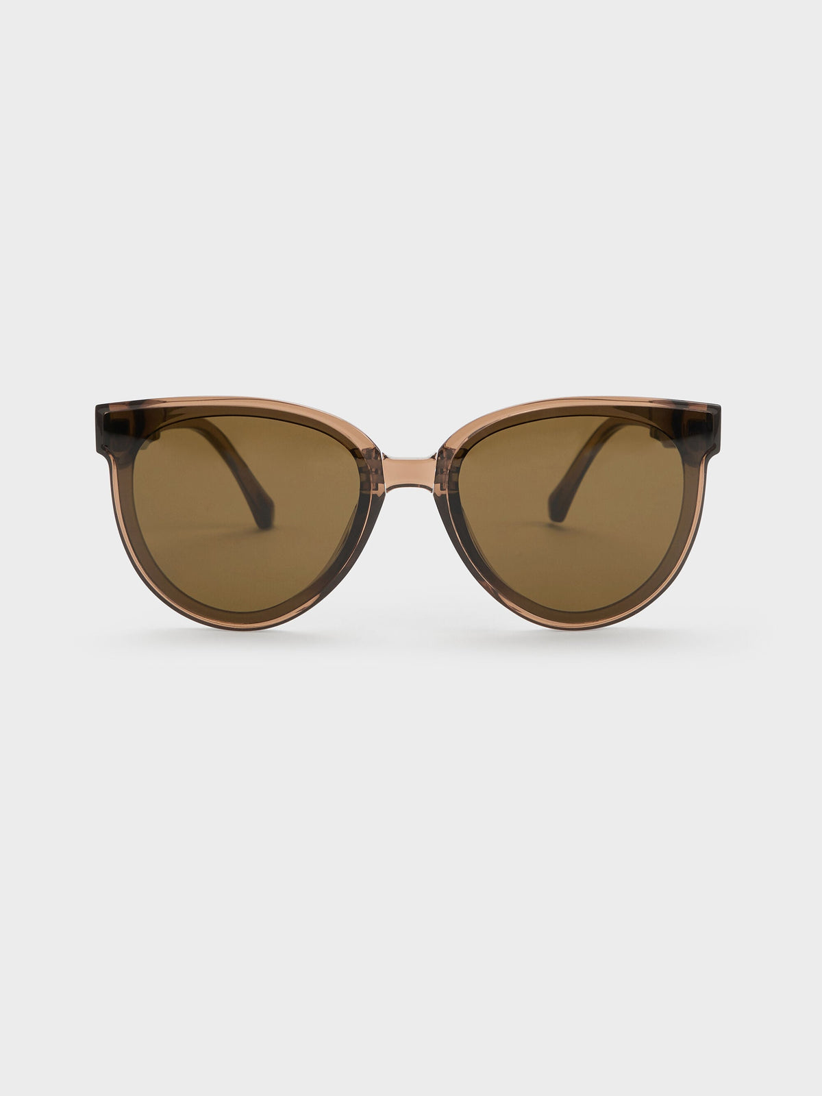 Brea Foldable Aviator Sunglasses - Chestnut Brown | CHARLES & KEITH