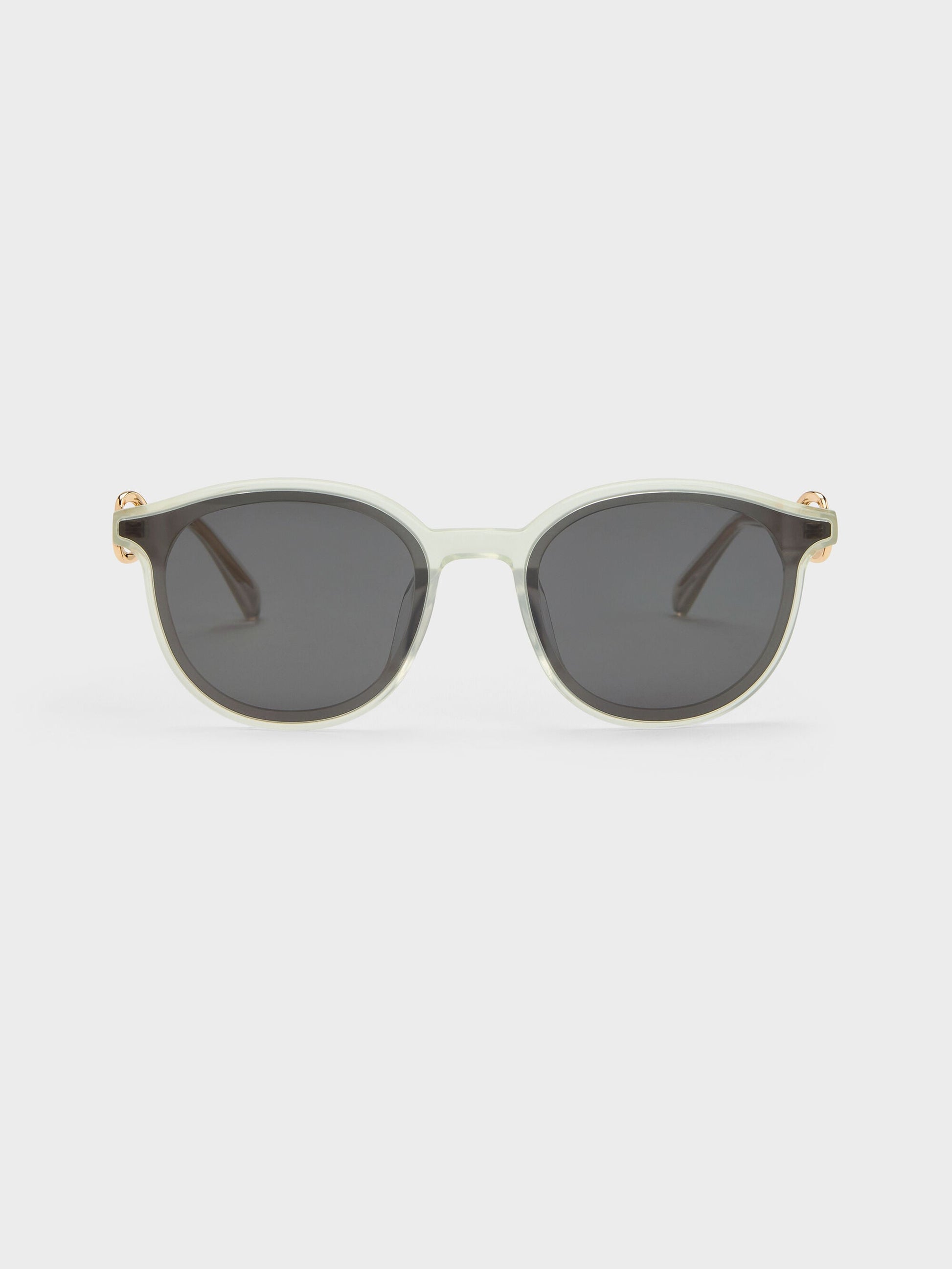 Ciara Heart-Motif Sunglasses - Mint Green | CHARLES & KEITH