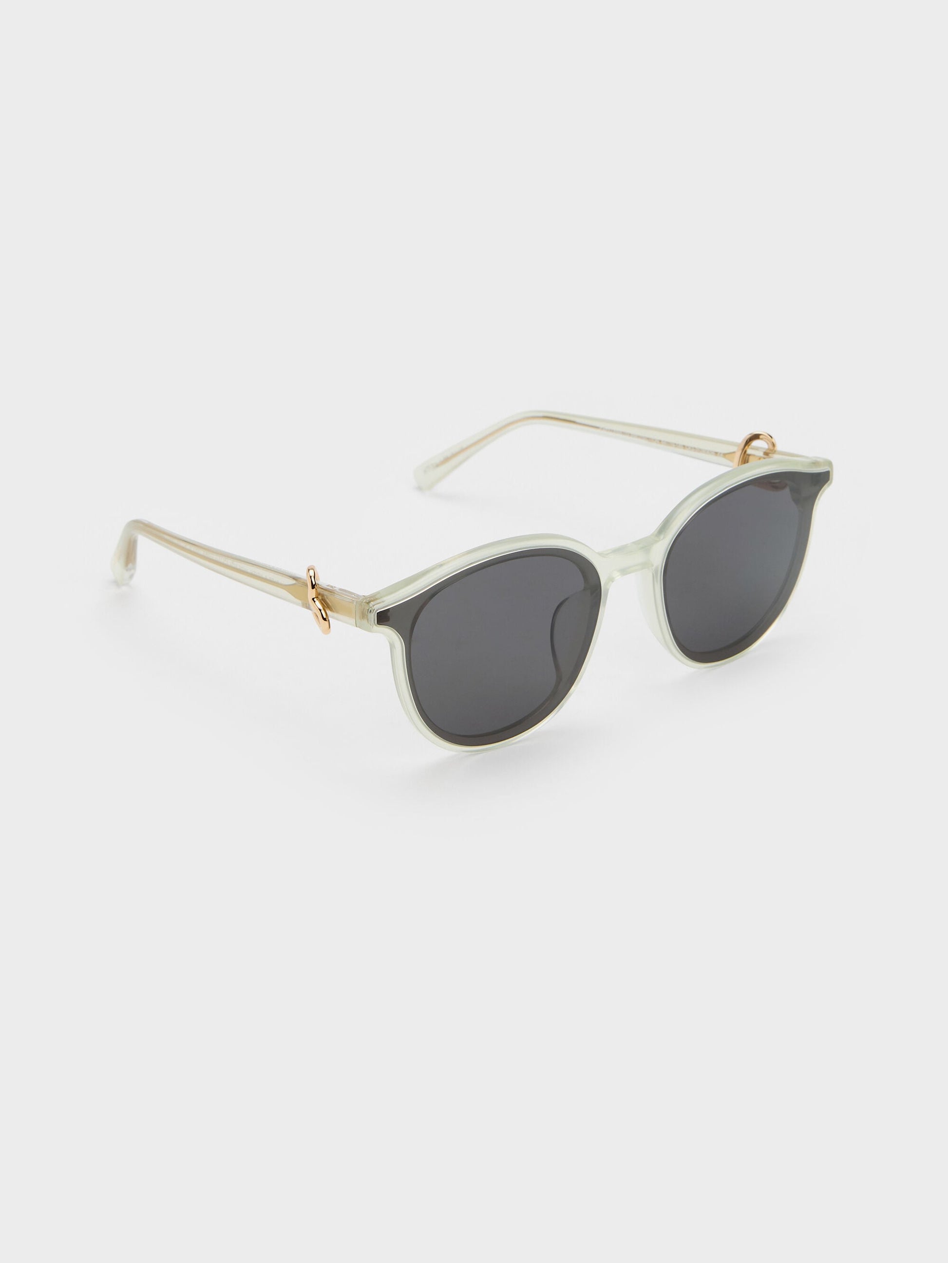 Ciara Heart-Motif Sunglasses - Mint Green | CHARLES & KEITH