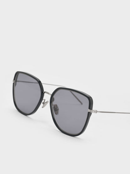 Lisbeth Butterfly Sunglasses - Noir | CHARLES & KEITH