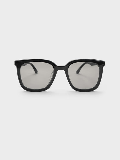 Maude Square Sunglasses - Black | CHARLES & KEITH