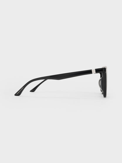 Maude Square Sunglasses - Black | CHARLES & KEITH