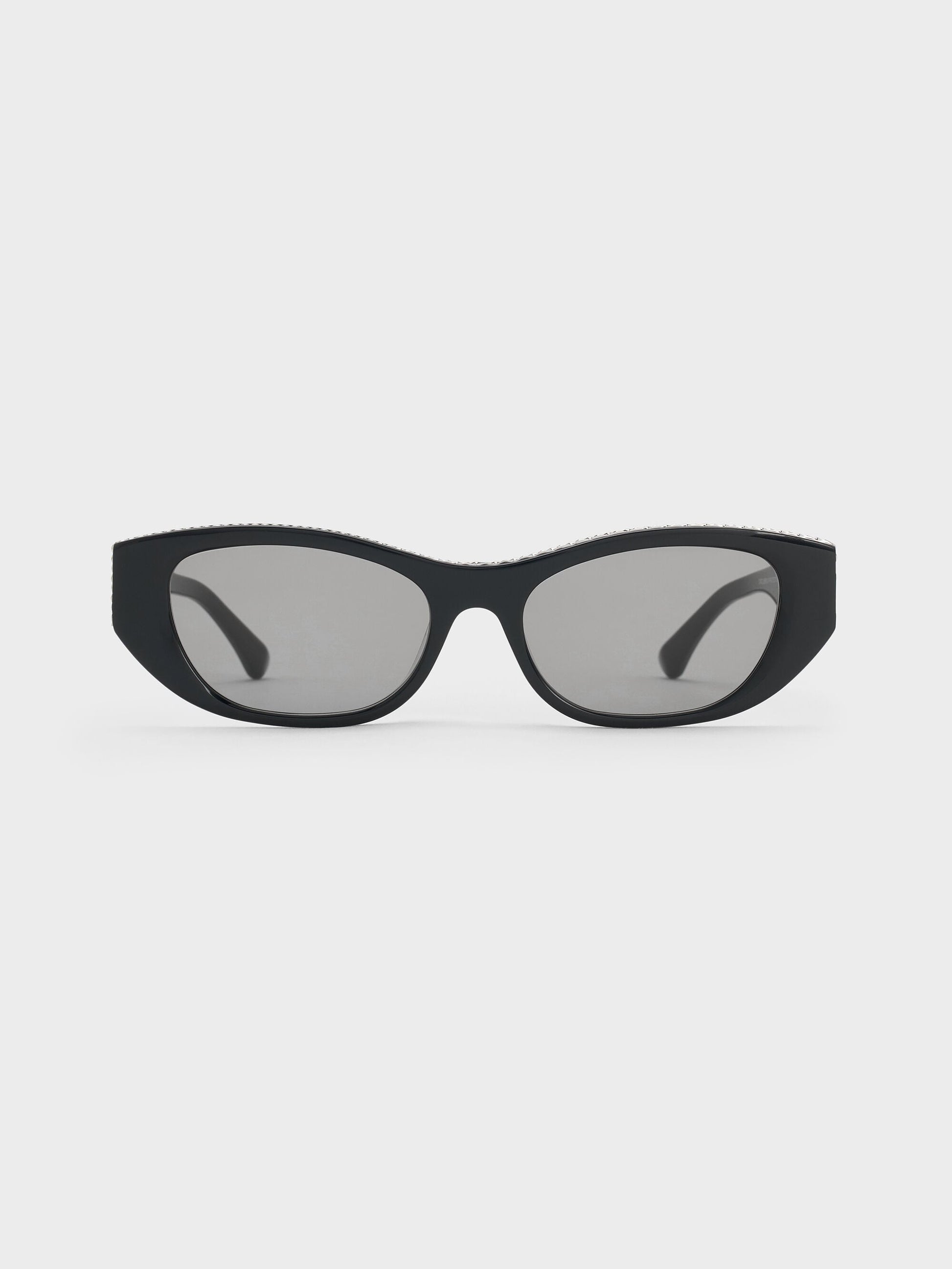 Daenerys Cat-Eye Sunglasses - Noir | CHARLES & KEITH