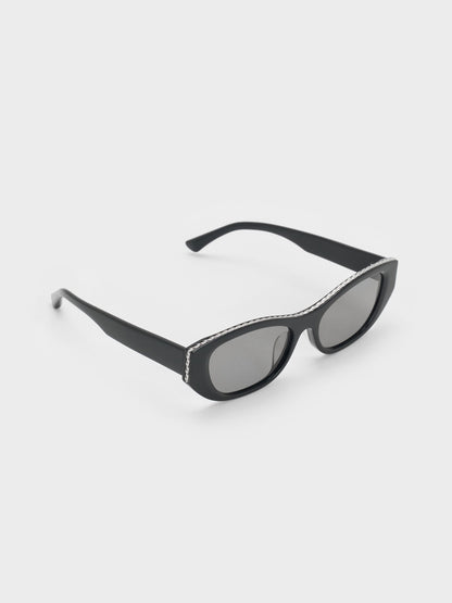 Daenerys Cat-Eye Sunglasses - Noir | CHARLES & KEITH