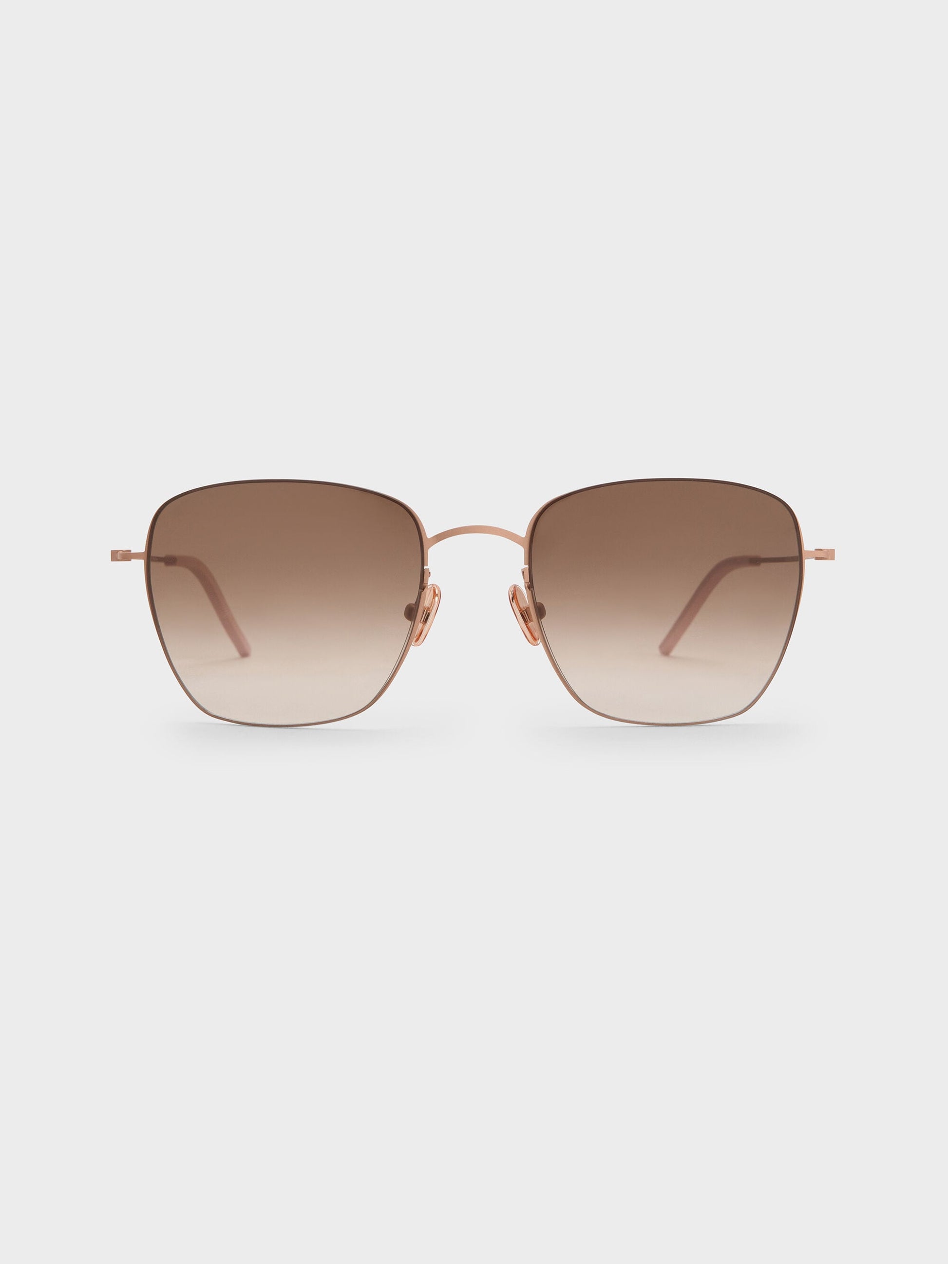 Miranda Square Sunglasses - Rose Gold | CHARLES & KEITH
