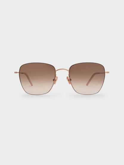 Miranda Square Sunglasses - Rose Gold | CHARLES & KEITH