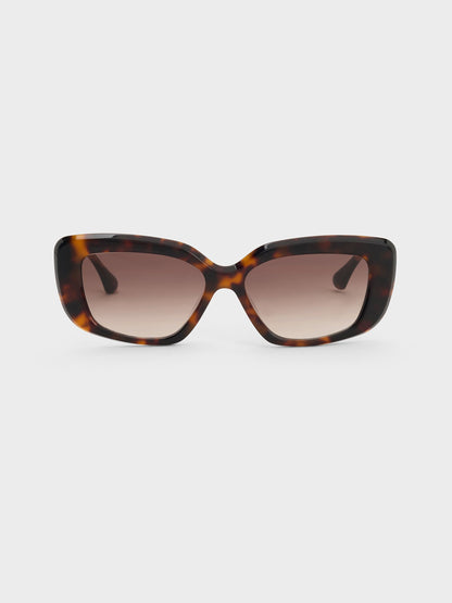 Alix Tortoiseshell Butterfly Sunglasses - T. Shell | CHARLES & KEITH
