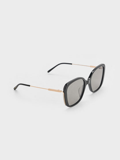 Renee Butterfly Sunglasses - Black | CHARLES & KEITH