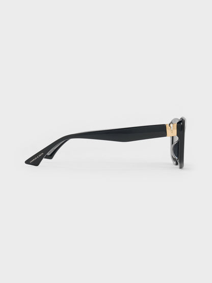 Alix Butterfly Sunglasses - Black | CHARLES & KEITH