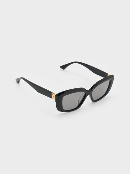 Alix Butterfly Sunglasses - Black | CHARLES & KEITH
