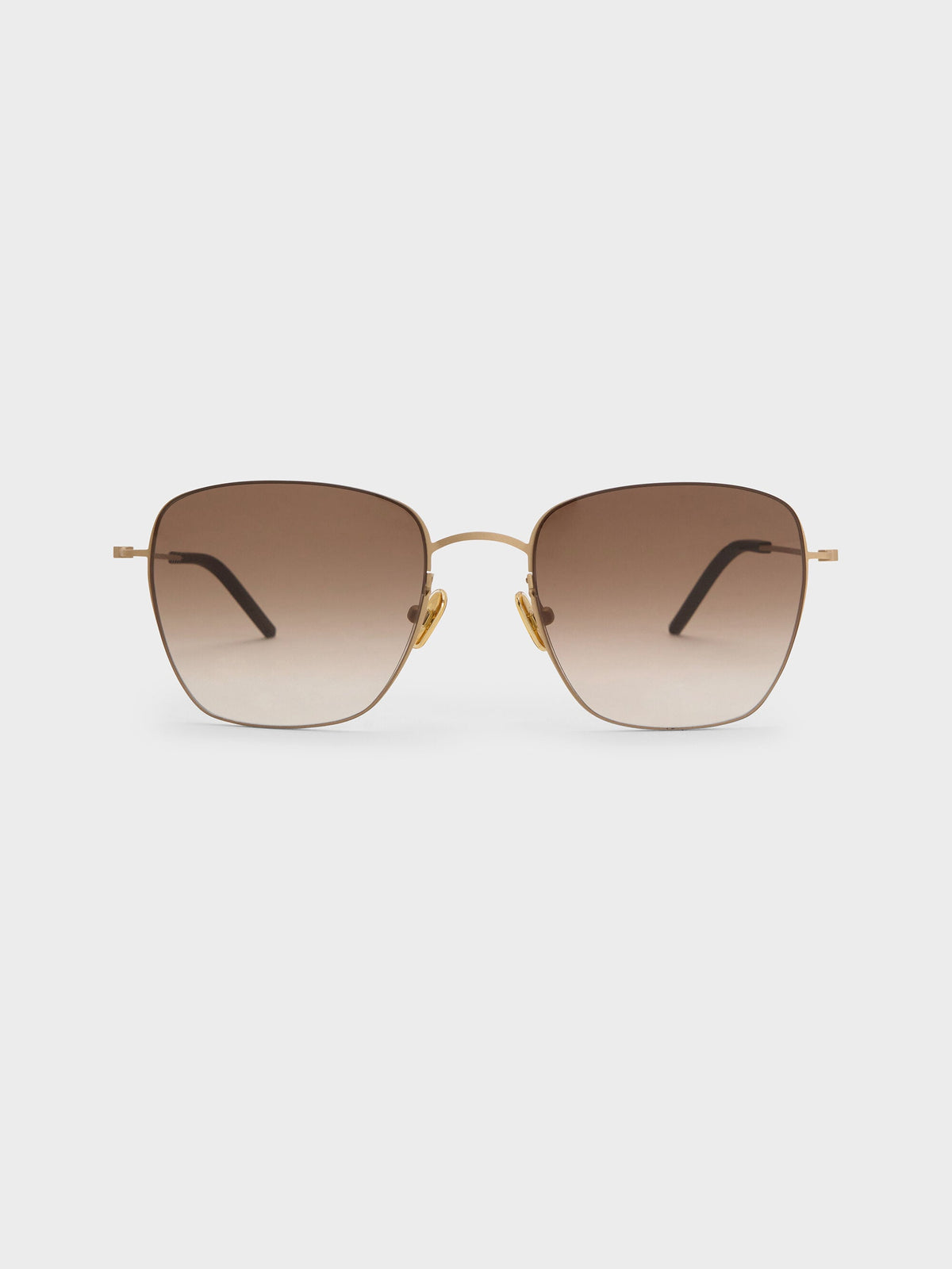 Miranda Square Sunglasses - Light Gold | CHARLES & KEITH