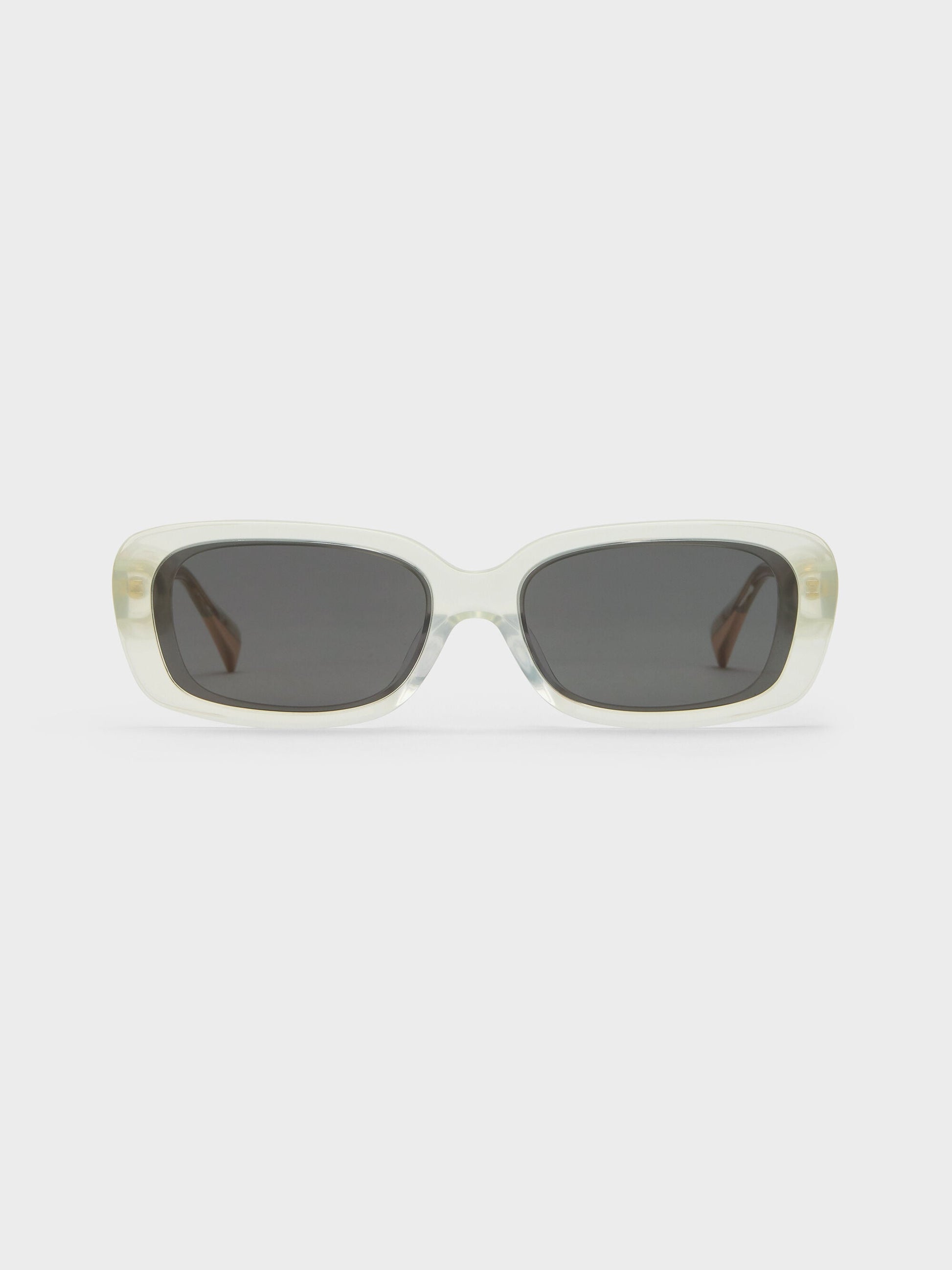 Aubrey Rectangular Sunglasses - Mint Green | CHARLES & KEITH